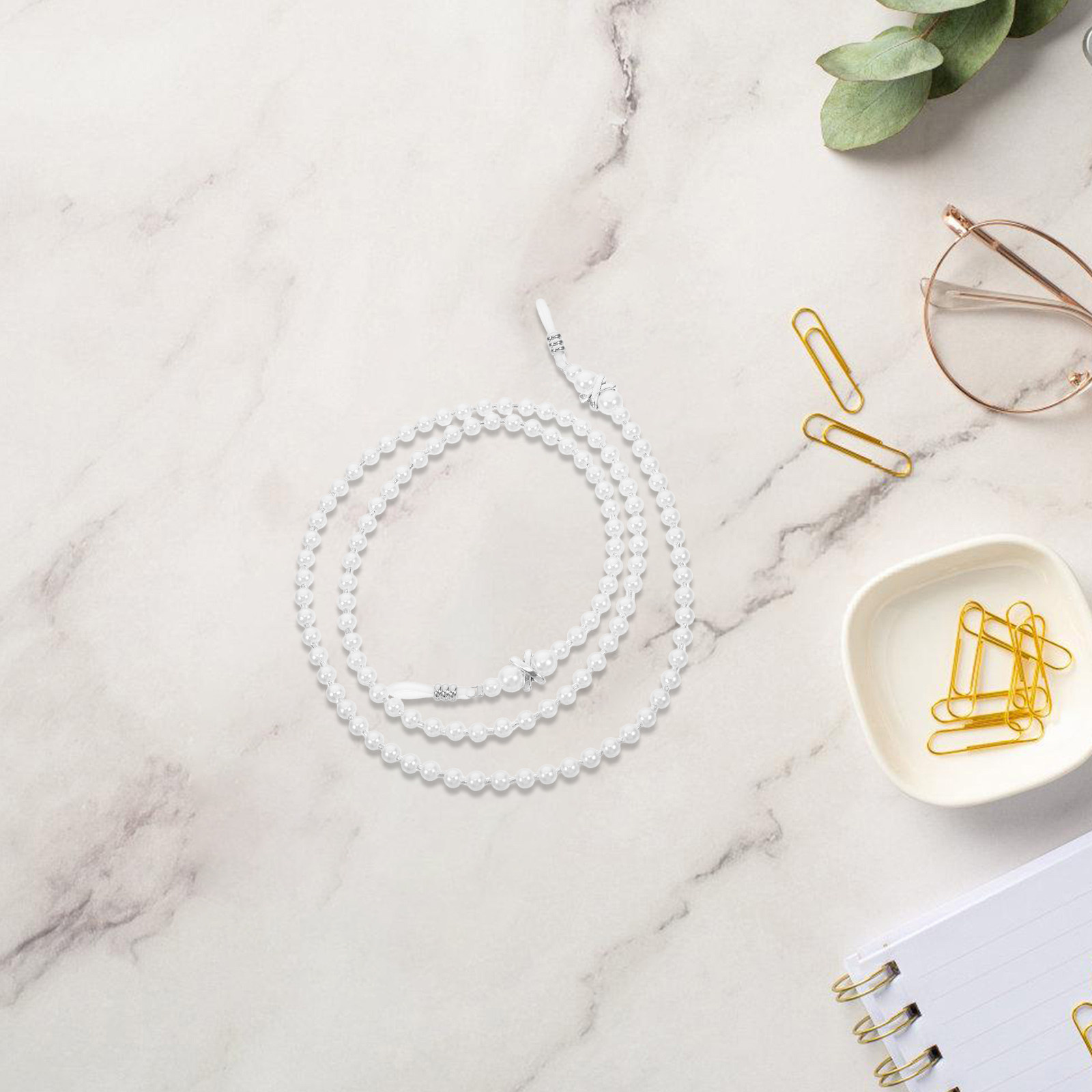 Mask Chain Holder - İnci Gözlük Zinciri Kaymaz Boncuklu Kolye
