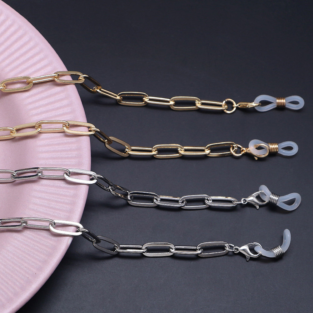 Mask Chain Holder - Altın Ataş Bağlantılı Maske Askı Zinciri