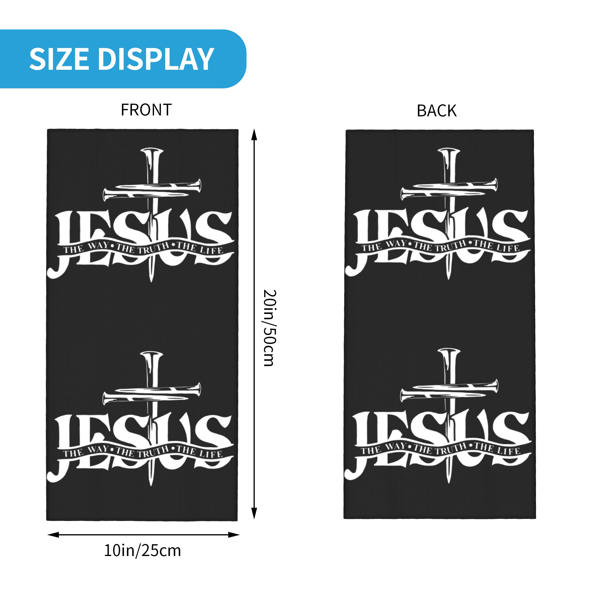 Özel İsa Yol, Gerçek, Yaşam Ba - Neck Gaiter Face Cover incelemesi ve fiyatı