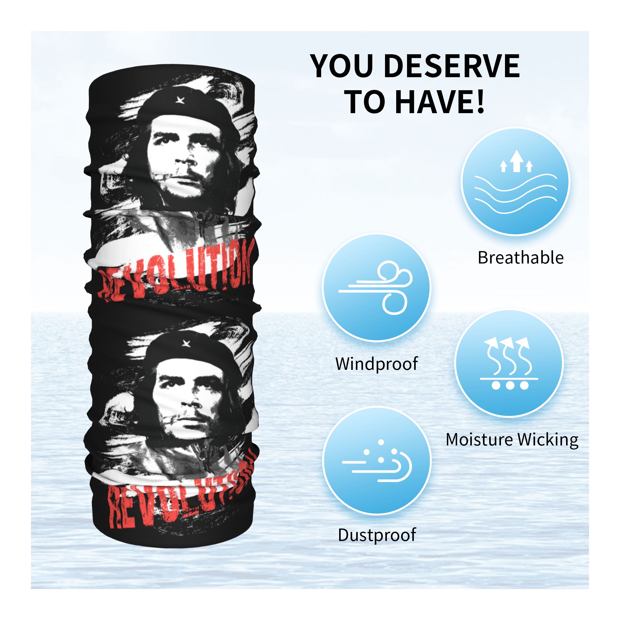 Özel Che Guevara Devrim Bandan - Neck Gaiter Face Cover incelemesi ve fiyatı